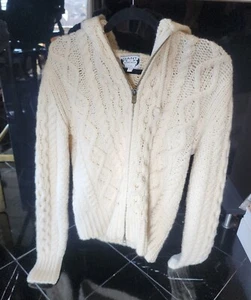 Gant cable-knit hoodie  by Michael Bastian men beige size large - Picture 1 of 10