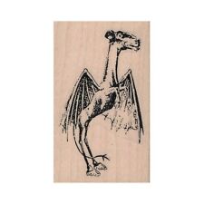 Mounted Rubber Stamp, Jersey Devil, Leeds Devil, Folklore, Monster, Fantasy