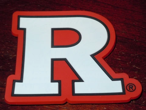 RUTGERS SCARLET KNIGHTS Vtg NCAA Thick RUBBER BIG Ten 10 MAGNET Standings Board Cover