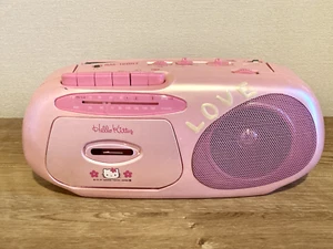 Hello Kitty AM/FM Radio Kassettenrekorder Ghettoblaster Pink Doshisha RM-120KT Gebraucht 3 - Bild 1 von 13