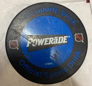 RARE OFFICIAL POWERADE SPORTS DRINK ice HOCKEY PUCK VNTG - Picture 1 of 5