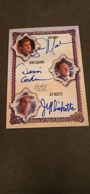 Firefly The Verse Triple Autograph GRC Sean Maher, D. Cockrum & Jeff Ricketts - Image 1 of 2