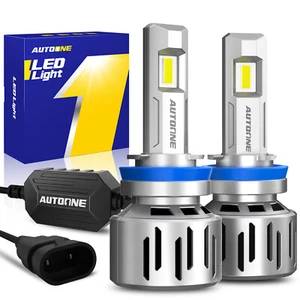 H8 H9 H11 LED Headlight Super Bright Bulbs Kit 6500K White High Low Beam Light - Picture 1 of 8