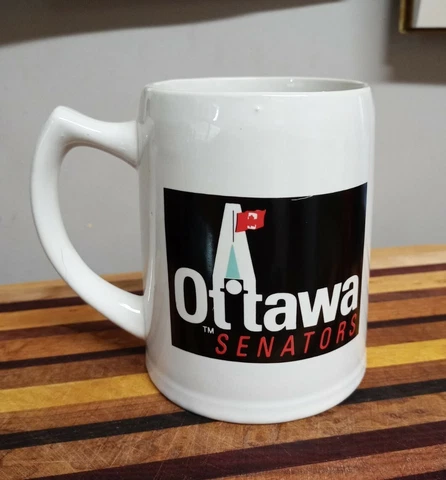 1992/93 Ottawa Senators Large 5" Tall Inaugural Season Ceramic Coffee Mug Cover
