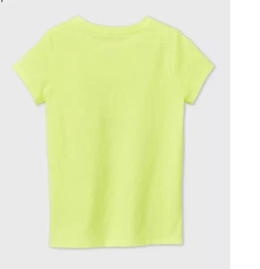 Cat & Jack Girls Toddlers T-shirts neon yellow Silver Glitter - Picture 1 of 9