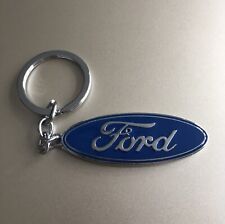 ‘FORD’ Keyring Chrome Keychain Official Logo Silver Key Ring Car Metal Chain