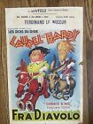 "Seltenes ORIGINAL 60ERer Laurel & Hardy Film Belgien Poster FRA DIAVOLO 22""×14"