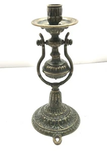 Verzierter Messing Kerzenhalter Schiff drehbar Kardan Schaukel Maritim Boot 10" Italien Vintage - Bild 1 von 8