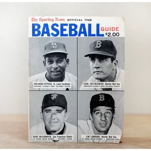HTF Sporting News Official 1968 Baseball Guide w Orlando Cepeda, Jim Lonberg - Picture 1 of 8