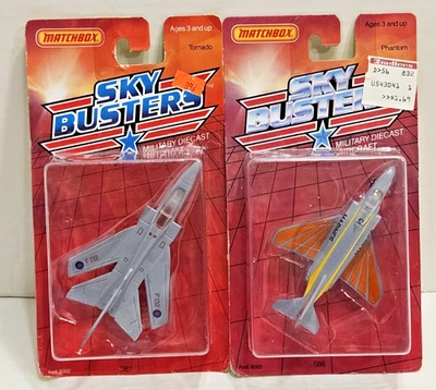 Lote de aviones diecast Matchbox Sky Busters 1988 vintage - Tornado - Phantom Foto 1 de 4