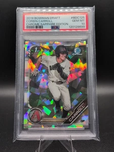 2019 Bowman Chrome Draft Sapphire Edition - Corbin Carroll #BDC-125 (RC) PSA 10  - Bild 1 von 2