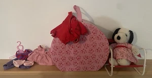 Vintage Peanuts Snoopy’s Sister Belle Plush W/ Outfits Wardrobe & Chair 9” Plush - Picture 1 of 12