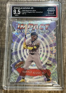 2024 BOWMAN'S BEST MINI DIAMOND REFRACTOR RONALD ACUNA JR ARENA CLUB 9.5 #IP-3 - Picture 1 of 4