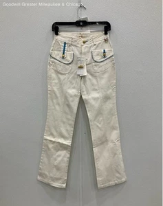 NWT Season Kind Women's Size 4-6 White Pants - Picture 1 of 4