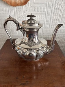 Antique Henry Wilkinson Britannia Metal Hot Water Pot - Picture 1 of 17