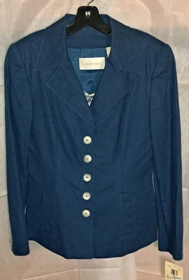 NEW Dana Buchman Dress Blazer Jacket Size 6 Linen Blend Career With Undershirt  - Image 1 of 4