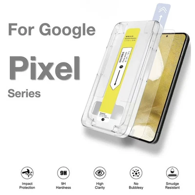 Tempered Glass Screen Protector for Google Pixel Series with Easy Installatio... - Image 1 of 4