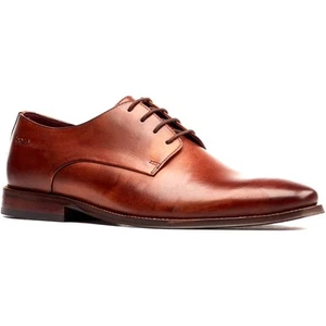 Base London Marley Tan Leather Male Mens Classic Lace Shoes - Picture 1 of 6