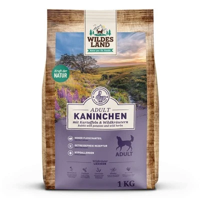 Wildes Land - Kaninchen Classic - 1 kg - Hundefutter - Bild 1 von 3