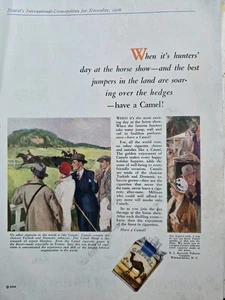 1926 Camel Cigarettes Hunter's Day at the Horse Show vintage ad  - Picture 1 of 1
