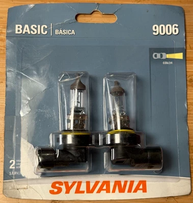 SYLVANIA - 9006 Basic - Bombilla halógena para faros, antiniebla, luces diurnas (2 bombillas Foto 1 de 4