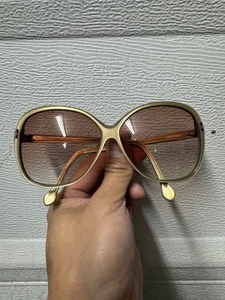 Gafas de sol Gucci redondas de gran tamaño mariposa GG1332 usadas - Imagen 1 de 7