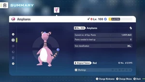 🌟6 IVs Shiny Alpha Battle Ready Ampharos | Leyendas Pokémon: Z-A🌟 - Imagen 1 de 4