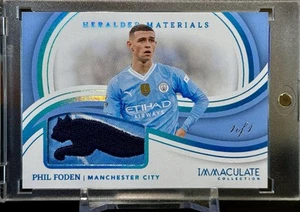 2023-24 Panini Immaculate Heralded Material 🔥One of One🔥Phil Foden Man City - Picture 1 of 7