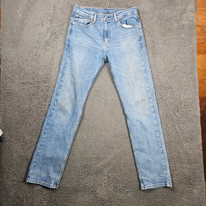 Levis 505 Regular Fit Jeans Herren W32 L34 helle Waschung Denim Freizeithose - Bild 1 von 10