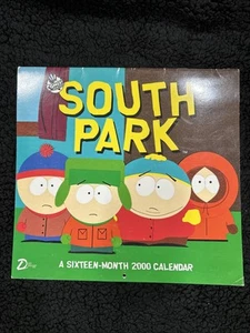 South Park Wandkalender Jahr 2000--16 Monate- gebraucht -2028 Wiederverwendung Vintage - Bild 1 von 8