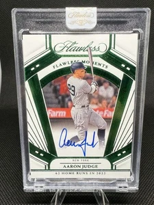 2024 Panini Flawless Aaron Judge Flawless Moments Signatures Emerald AUTO 3/5 - Picture 1 of 3