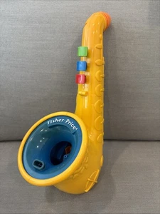 Fisher-Price Musical Bubble Blowing Saxophon Gebläse Instrument Spielzeug Vintage - Bild 1 von 6