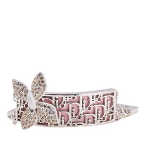 Dior Trotter Flower motif rhinestone bracelet Women 【Used】 - Picture 1 of 4