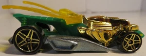 Hot Wheels Draggin Tail Yellow Wings Green Gold From Insectirides 5-Pack 2010 - Picture 1 of 16