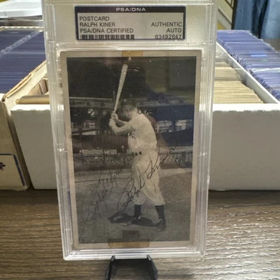 Ralph Kiner PSA DNA COA Signed Postcard Autograph Authentic - Image 1 of 4