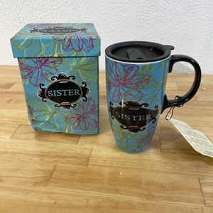 Cypress Home Ceramic Latte Cup - "Sister" - Picture 1 of 18