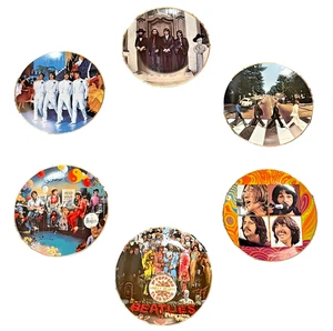 The Beatles Delphi Plates | 1967-1970 Collection | Complete Set of 6 with CoAs - Picture 1 of 13