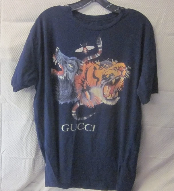 VERY RARE Authentic Gucci Tiger Wolf Snake Bee Shirt Men’s 3XL - Made In Italy - Image 1 of 4