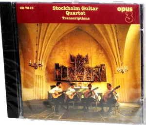 OPUS 3 CD CD-7810: Stockholm Guitar Quartet - TRANSCRIPTIONS, 1995 SWEDEN SEALED - Picture 1 of 2
