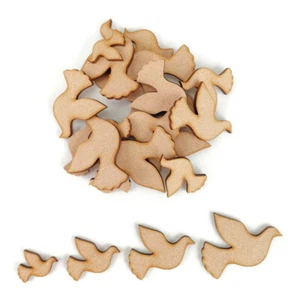 Love Dove Bird MDF Craft Shapes Wooden Blank Decoration Embellishments Wedding - Picture 1 of 4