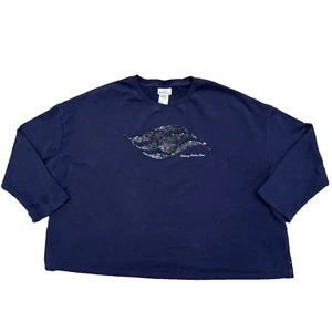Disney Cruise Line Flip Sequin Pullover Sweatshirt Size 1X Cozycore Casual *READ - Picture 1 of 13