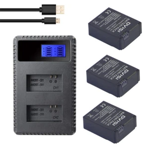 AHDBT-301 302 Battery USB Dual Charger for Gopro Hero 3/3 Hero3 Camera DVISI - Bild 1 von 18