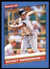 2020 Donruss Retro 1986 #219 Rickey Henderson - New York Yankees