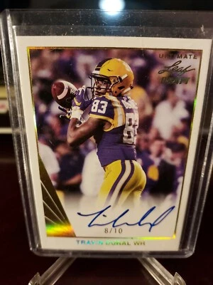 2016 Leaf Ultimate Draft Base Gold #8/10 Travin Dural #BA-TD2 Auto - Image 1 of 3