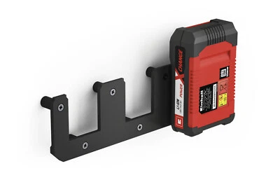 NEWGROUND DESIGNS Akku Wandhalterung für 3 Einhell18V Akkus Power-X-Change Halter Akku-Halterung