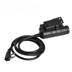 Taktyczny taktyczny zestaw słuchawkowy PTT przycisk aktywowany adapter - Zdjęcie 1 z 6
