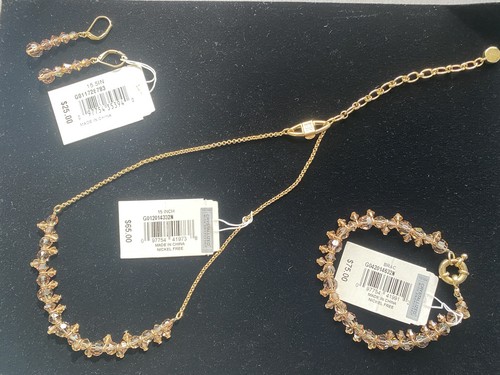 Set 3 pz cristallo Givenchy vintage autentico