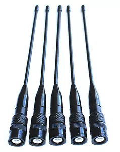 5x BNC Dual Band VHFUHF 7.5" Antenna Male ICOM IC-R20/10 Alinco Uniden Y5RG K237 - Picture 1 of 3