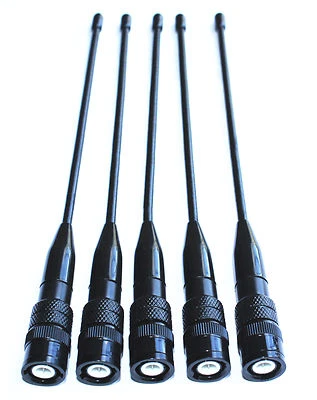 5x BNC Dual Band VHFUHF 7,5" Antena Macho ICOM IC-R20/10 Alinco Uniden Y5RG K237 - Imagem 1 de 3