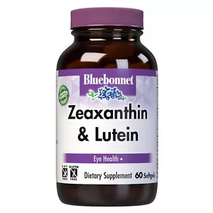 Bluebonnet Zeaxanthin & Lutein 60 Softgels - Picture 1 of 8